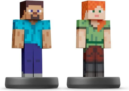 Nintendo Amiibo Super Smash Bros Steve And Alex 2 In1 Character Figure for Switch