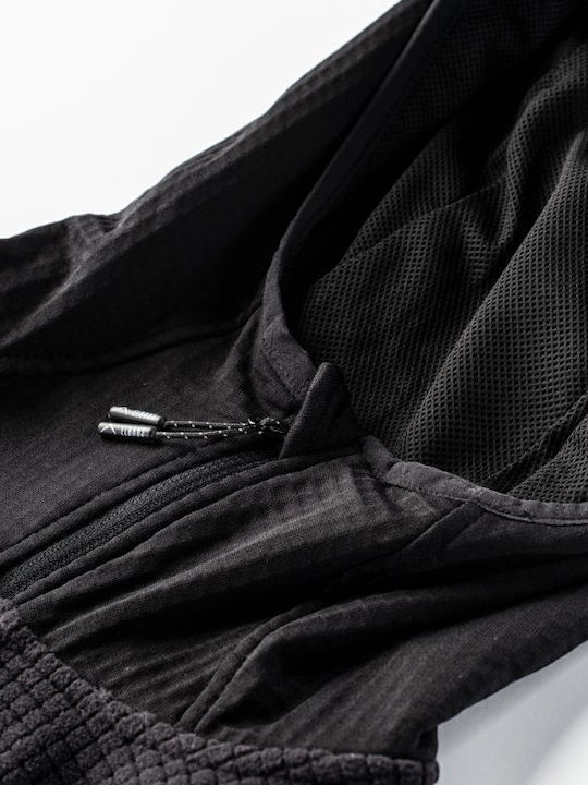 Polartec Bessan Men's Cardigan with Hood Black