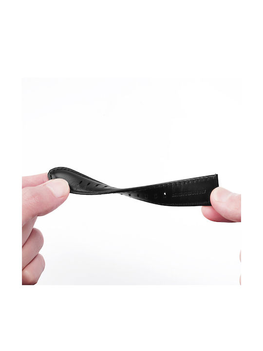 Dux Ducis Leather Wristband Business Version Λουράκι Δερμάτινο Μαύρο (Galaxy Watch / Huawei Watch / Honor Watch / Xiaomi Watch (22mm band))