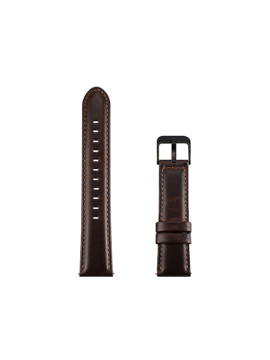 Dux Ducis Leather Wristband Business Version Armband Dark Brown (Galaxy Watch / Huawei Watch / Honor Watch / Xiaomi Watch (22mm Band)) Dux Ducis Leather Wristband Business Version Armband Dark Brown (Galaxy Watch / Huawei Watch / Honor Watch / Xiaomi Watch (22mm Band))