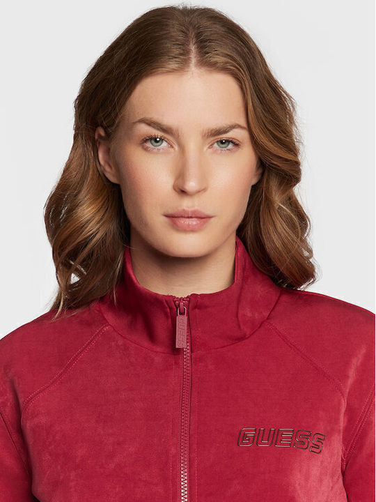Women's Sweatshirt Jacket Red