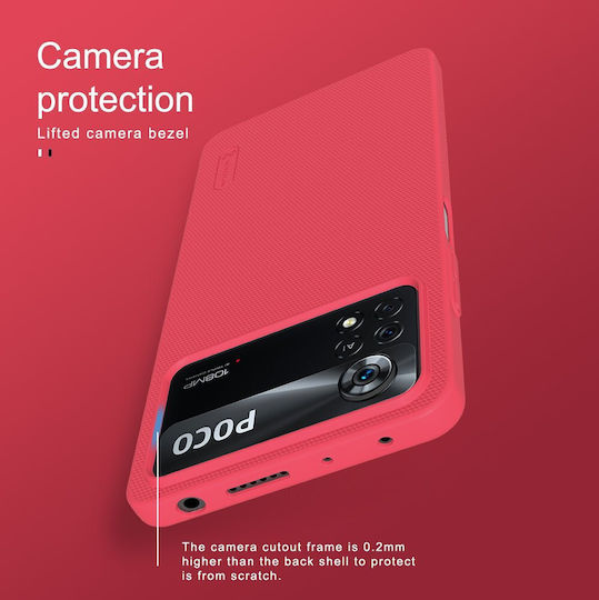 Nillkin Super Frosted Back Cover Plastic Albastru (Poco X4 Pro 5G)