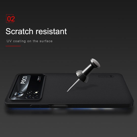 Nillkin Super Frosted Back Cover Plastic Albastru (Poco X4 Pro 5G)