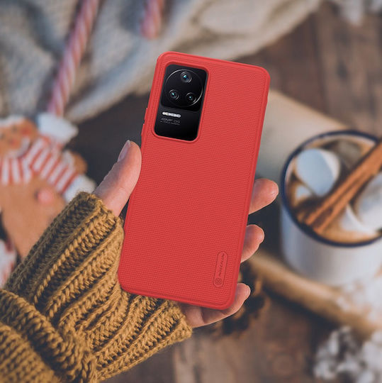 Nillkin Super Frosted Pro Back Cover Plastic Roșu (Poco F4 5G)