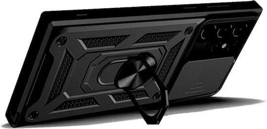 Bodycell Armor Slide Back Cover Plastic Black (Galaxy A52 / A52s)