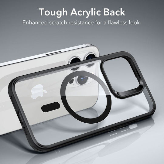 ESR CH Halolock Magsafe Back Cover Silicone 0.5mm Clear/Black (iPhone 14 Pro Max)