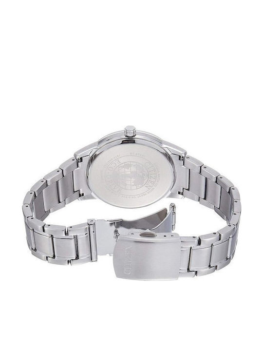 Citizen Men's Watch 40mm Eco - Drive with Silver Metal Bracelet
