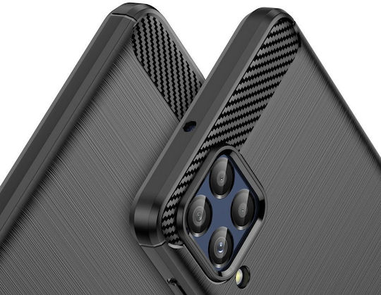 Forcell Carbon Back Cover Σιλικόνης Μαύρο (Galaxy M53 5G)