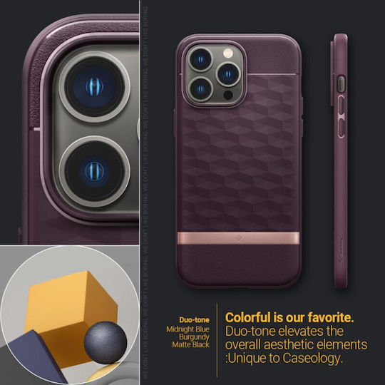 Caseology Parallax Mag Back Cover Σιλικόνης 2mm Burgundy (iPhone 14 Pro)