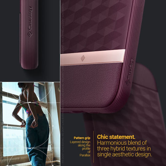 Caseology Parallax Mag Back Cover Σιλικόνης 2mm Burgundy (iPhone 14 Pro)