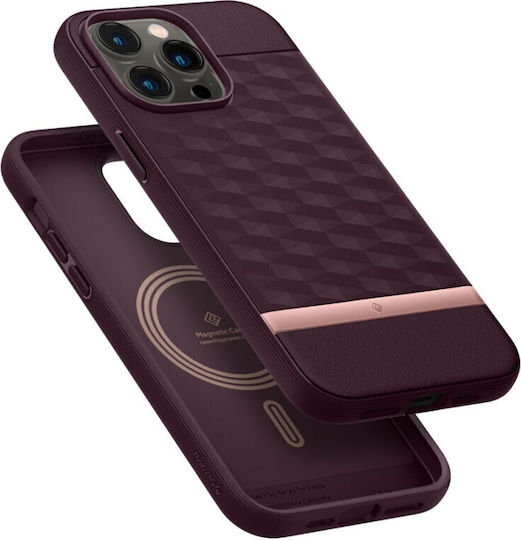 Caseology Parallax Mag Back Cover Σιλικόνης 2mm Burgundy (iPhone 14 Pro)