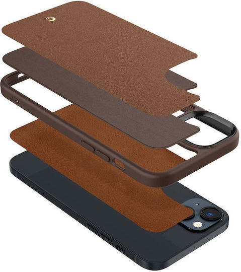 Spigen Cyrill Kajuk Mag Back Cover Silicone Saddle Brown (iPhone 14 Plus)