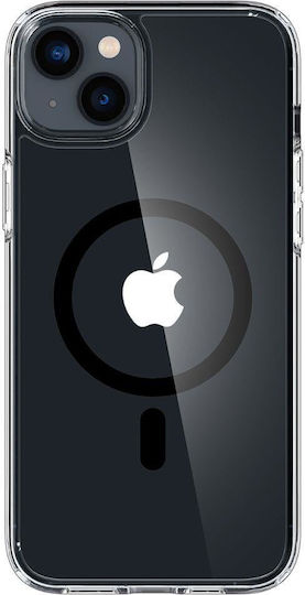 Spigen Ultra Hybrid MagFit Back Cover Plastic 2mm Black Transparent (iPhone 14)