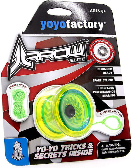 YoYoFactory Arrow Yo-Yo for 8+ Years Old (Various Designs/Assortment of Designs) 1pc