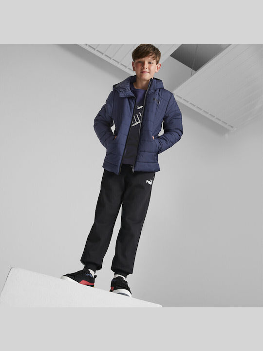 Kids' Sports Jacket Short with Hood Navy Blue