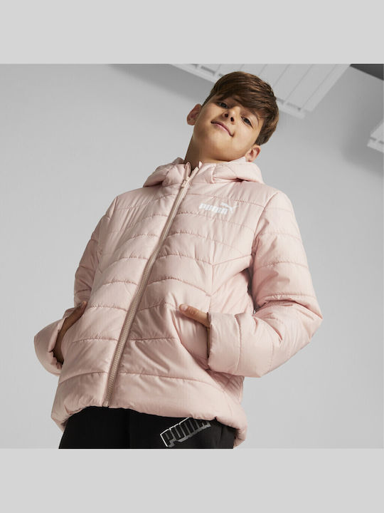 Kinder Sportjacke Kurz mit Kapuze Rosa