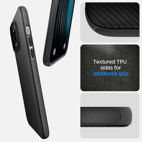 Spigen Mag Armor Back Cover Silicone Matte Black (iPhone 14 Pro Max)