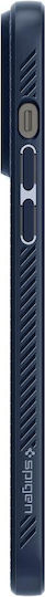 Spigen Liquid Air Umschlag Rückseite Silikon Marineblau (iPhone 14 Pro)