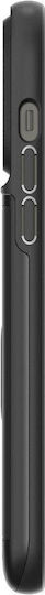 Spigen Slim Armor CS Back Cover Plastic / Silicone with Card Holder Black iPhone 14 Pro