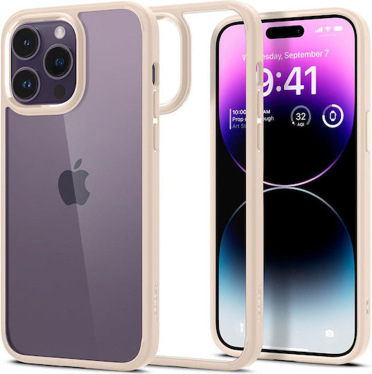 Spigen Ultra Hybrid Back Cover Plastic Sand Beige (iPhone 14 Pro)