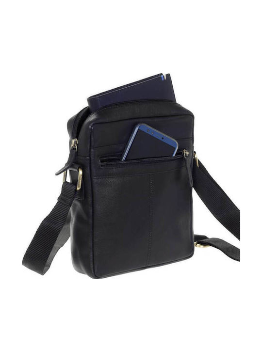 Leather Men's Bag Shoulder / Crossbody Black
