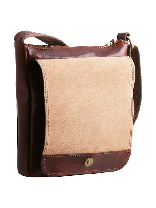 Jimmy Leder Herrentasche Bote Tabac Braun
