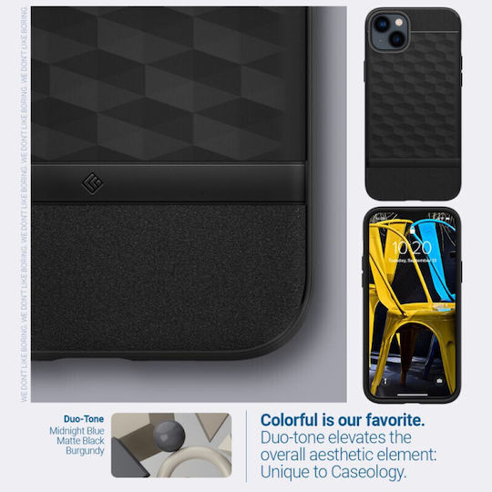 Caseology Parallax Mag Back Cover Σιλικόνης 2mm Matte Black (iPhone 14 Plus)