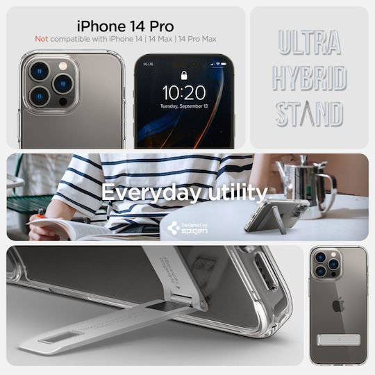 Spigen Ultra Hybrid ”S” Umschlag Rückseite Kunststoff Crystal Clear (iPhone 14 Pro)