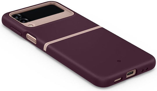 Caseology Nano Pop Задна корица Силикон Burgundy Bean (Galaxy Z Flip4)