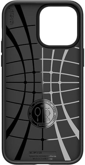 Spigen Liquid Air Umschlag Rückseite Silikon Matte Black (iPhone 14 Pro)