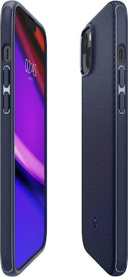 Spigen Mag Armor Umschlag Rückseite Silikon Marineblau (iPhone 14 Plus)