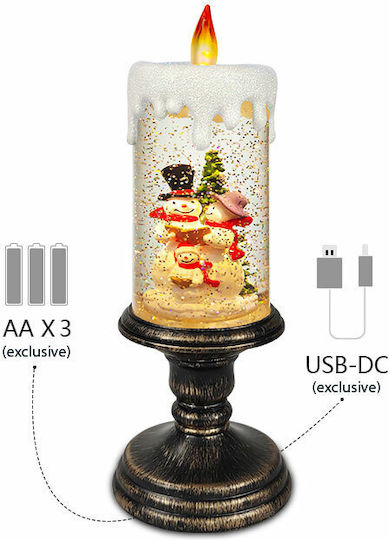 SP Souliotis Коледна Свещ На Батерия Дядо Коледа 29x10см