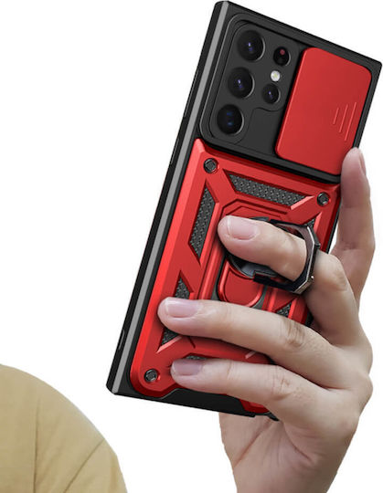 Bodycell Armor Slide Back Cover Plastic Red (Xiaomi Mi 11 Lite / 11 Lite 5G / 11 Lite 5G NE)