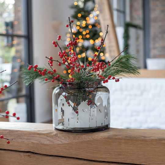 Raeder Weihnachtliche Glas Figur Höhe 19cm Houses