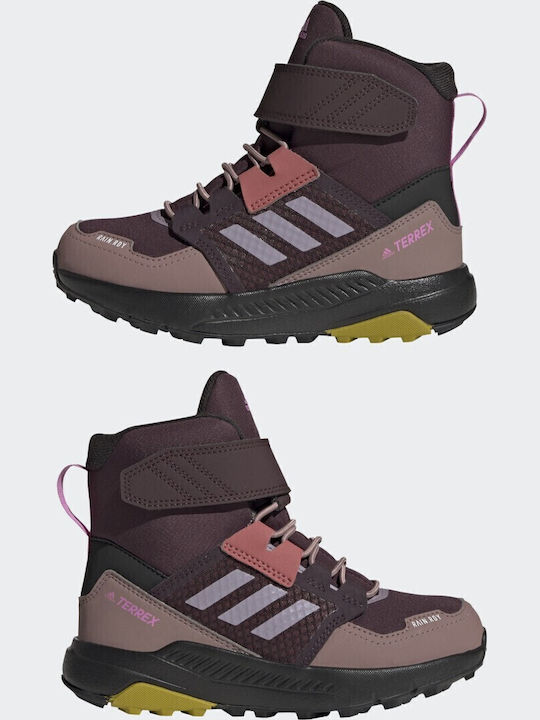 Παιδικά Μποτάκια Πεζοπορίας Terrex Trailmaker COLD.RDY Αδιάβροχα Shadow Maroon / Matt Purple Met. / Pulse Lilac