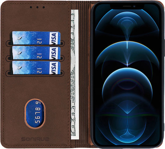 Sonique Vintage Wallet Δερματίνης Καφέ (Galaxy A32 4G)
