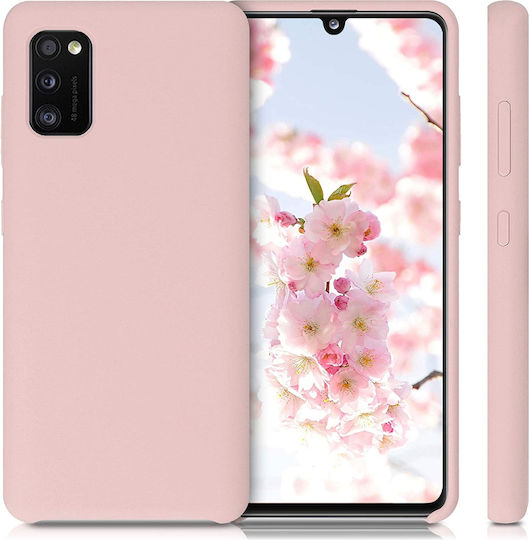 KWmobile Soft Flexible Umschlag Rückseite Silikon Rosa (Galaxy A41)