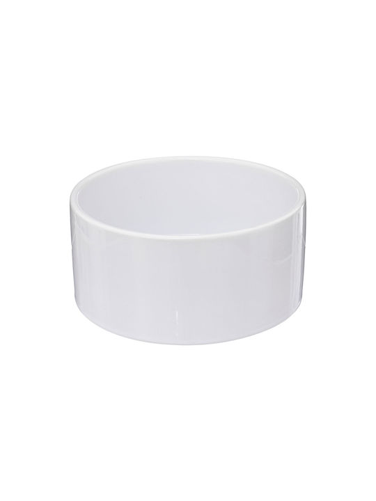 Κεραμική Ορντεβιέρα 4 Θέσεων Λευκή Ø33.5xY10cm