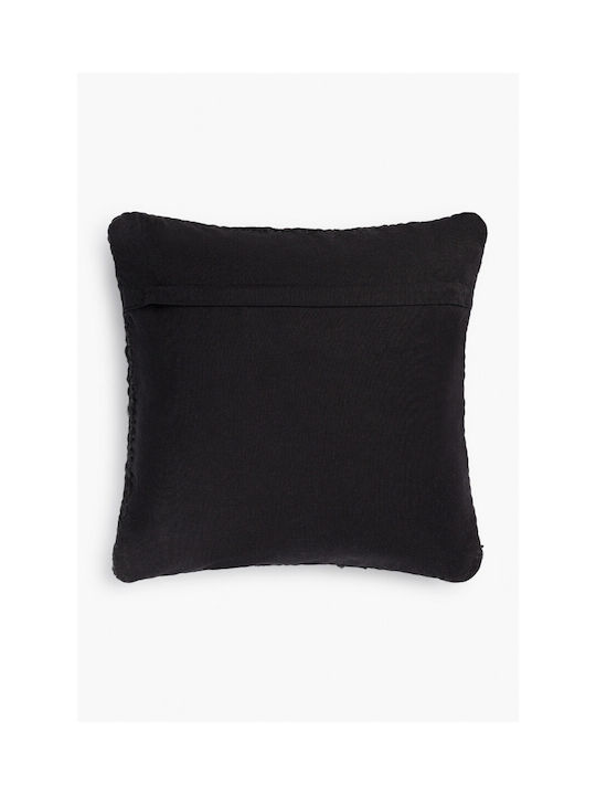 Calma House Sofa Cushion Ural 100% Cotton Black 60x60cm
