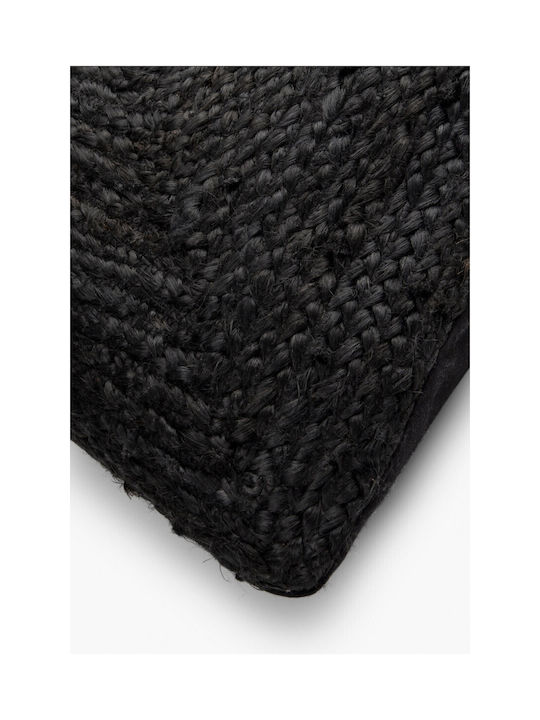 Calma House Sofa Cushion Ural 100% Cotton Black 60x60cm