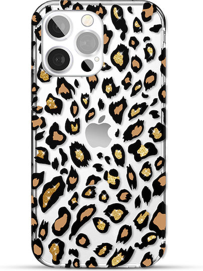 Kingxbar Wild Umschlag Rückseite Silikon Leopard (iPhone 13 Pro)