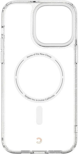 Spigen Cyrill Shine MagSafe Back Cover Σιλικόνης 0.2mm Σετ με Τζαμάκι Glitter Clear (iPhone 14 Pro)