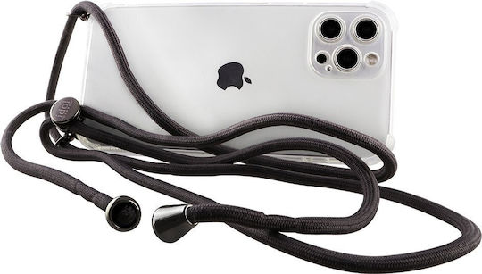 Idol 1991 Antishock Back Cover Σιλικόνης με Λουράκι Διάφανο (iPhone 13 Pro Max)