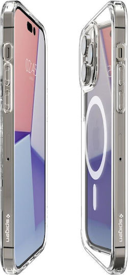 Spigen Ultra Hybrid MagFit Задна корица Пластмаса 2мм White Transparent (iPhone 14 Pro Max)