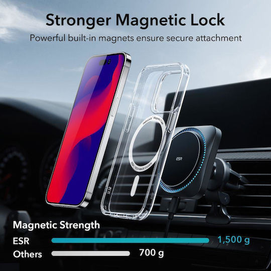 ESR CH Halolock Magsafe Back Cover Σιλικόνης 0.5mm Διάφανο (iPhone 14 Pro Max)