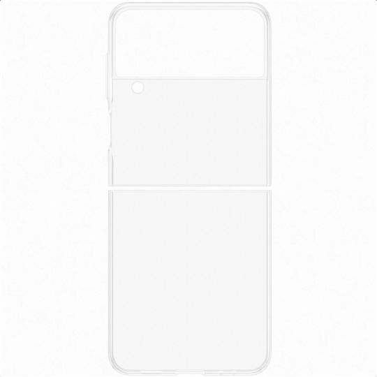 Samsung Umschlag Rückseite Silikon Transparent (Galaxy Z Flip4)