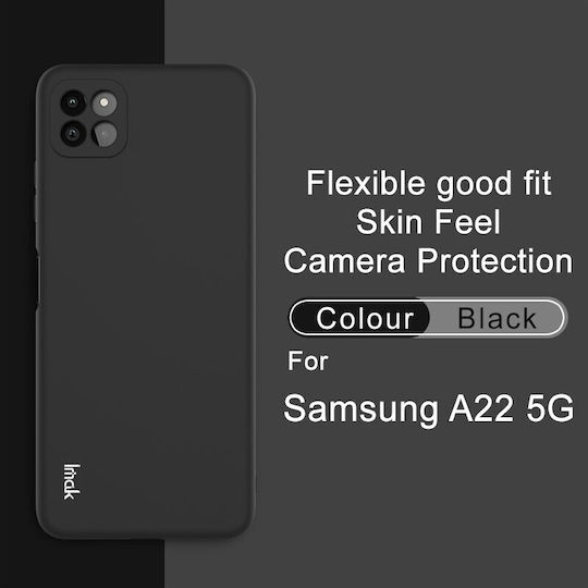 Imak Colorful Soft UC-2 Back Cover Silicone Black (Galaxy A22 5G)