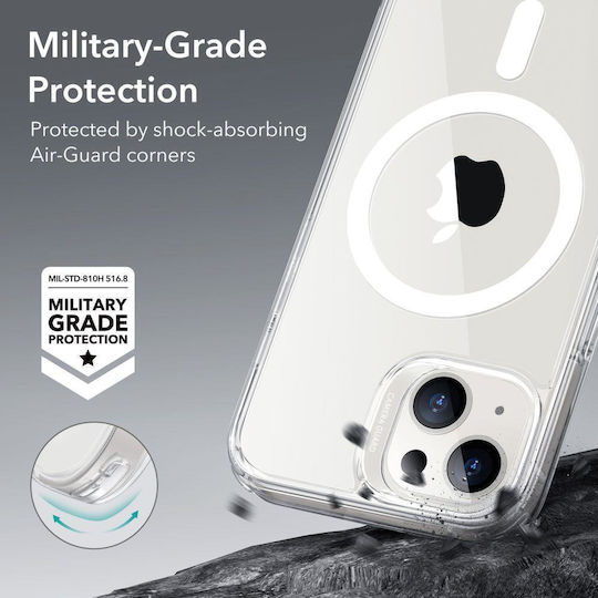 ESR Classic Hybrid Magsafe Umschlag Rückseite Kunststoff / Silikon 0.5mm Transparent (iPhone 13)