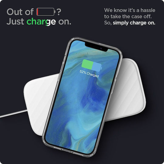 Spigen Liquid Crystal Umschlag Rückseite Silikon Transparent (iPhone 14 Plus)