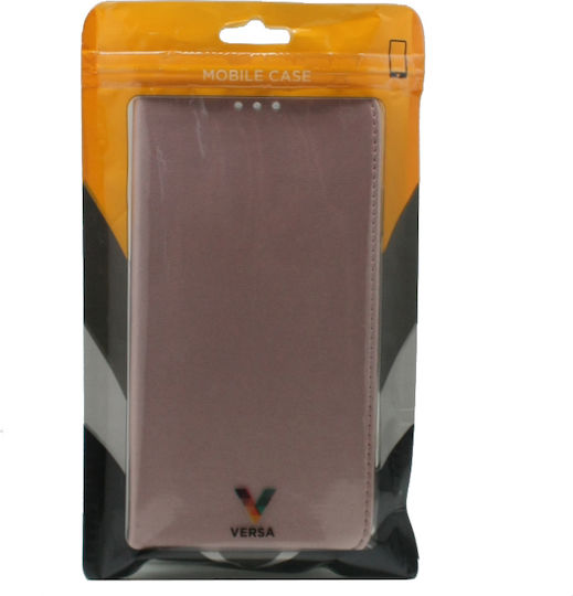 Versa Smart Magnet Книга Изкуствена кожа Розово злато (iPhone XS Max)